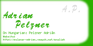 adrian pelzner business card